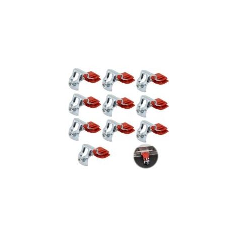 Crochets de fixation pour lavabo – Clips de fixation et de réparation pour lavabos de cuisine, salle de bain et douche, arc réglable, rotatifs, lot de 10, 50 x 25 x 18 mm - Crezuo (1/4)