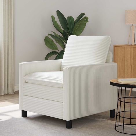 vidaXL Canapé Crème 76 x 81 x 87,5 cm Polyester (1/5)