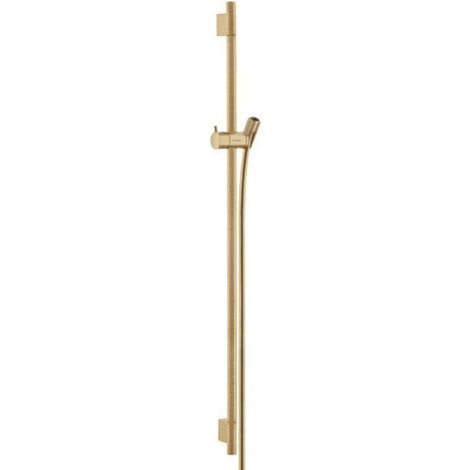Hansgrohe Unica'S - Barra de ducha 90 cm con manguera de ducha, bronce cepillado 28631140