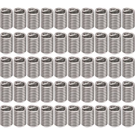 Kit de douilles de réparation de trou de vis, insertion de filetage de fil, douille en acier inoxydable, unités américaines 5 à 40, 50 pièces (1/5)