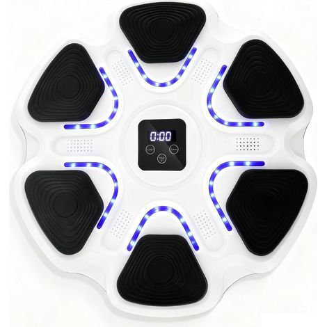 Machine de Boxe Musicale, Music Boxing Machine Bluetooth avec 2 Paires de Gants, Music Boxeur électroniqu LED, 9 Modes de Vitesse, Boxe Mural Musique pour Exercices pour Adultes et Enfants (1/5)