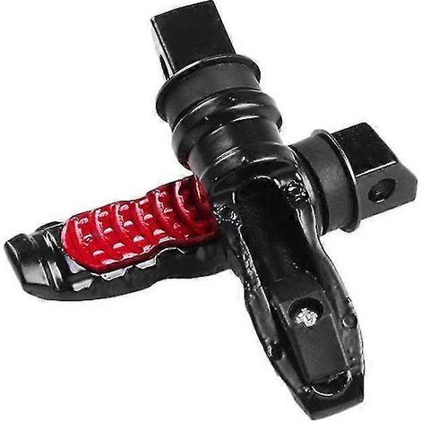 8-mm-Loch-Motorrad-Fußrasten für Sozius, 2 Stück, Aluminium, passend für Honda MSX125 – Rot (1/5)