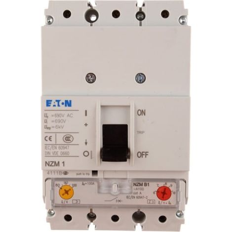 Interruptor automático de potencia 3P 100A 25kA NZMB1-A100 259079