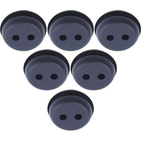 Réservoir de carburant Oeillet en caoutchouc pour trou 2 trous 21 mm (13/16 ") Coupe-herbe mangeur de mauvaises herbes Kit de remplacement (1/4)