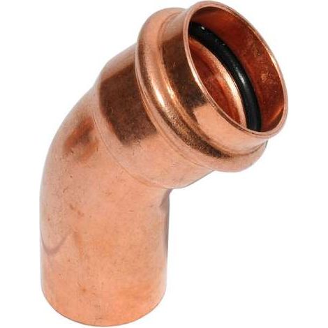 Viega Profipress-Bogen Ø 22mm 45° I/A mit SC-Contur Modell 2426.1 Kupfer 292515