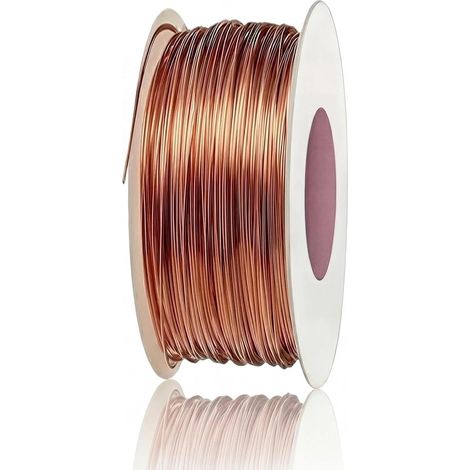 Fil de Cuivre Pur Diamètre 1mm Longueur 20m Souple Fil de Cuivre Nu pour Electroculture Jardinage Culture Plantes Soudure Artisanat et Expérience (1/5)