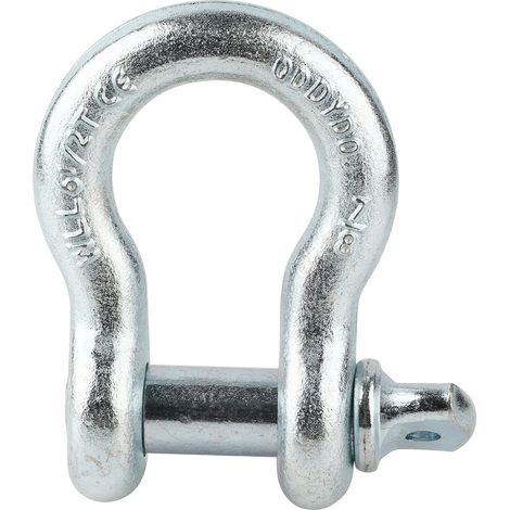 Manille lyre robuste en acier allié G209, manille en D pour levage marin, 6,5 t, 1 pièce (1/5)