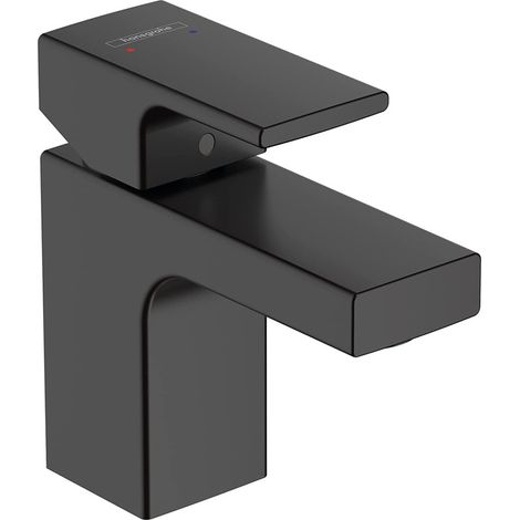 Hansgrohe Vernis Shape - Grifo de lavabo con desagüe, EcoSmart, negro mate 71560670 (1/5)