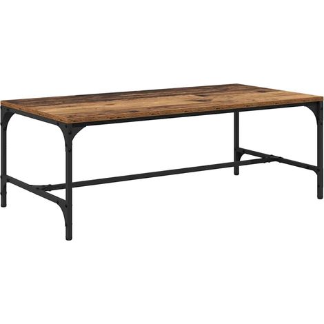 Maison Exclusive - Mesa de Café Madera envejecida 100 x 50 x 35 c