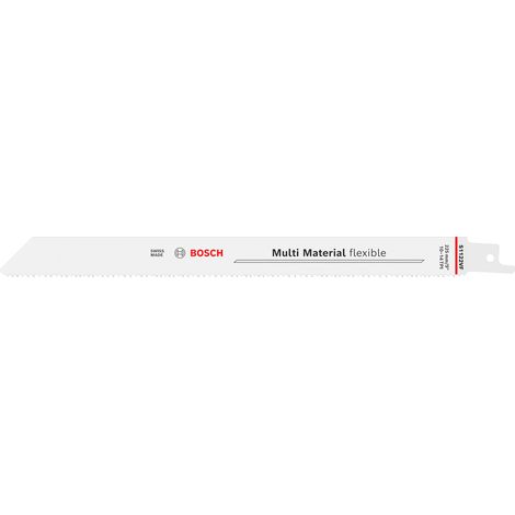 Bosch Reciprocating Saw Blade Multi Material flexible S1122VF Blade, 0.9 x 19 x 225 mm, 2 pcs 2608659251 (1/5)