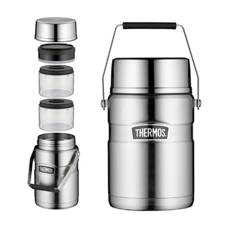 Stainless King FOOD JAR Edelstahl mattiert, 1,2 L