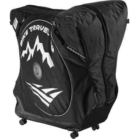Mophorn Housse de transport pour vélo avec empattement de 94-106 cm, idéale pour les voyages en avion, voiture, train ou métro, équipée d'un cadenas TSA et d'une double fermeture éclair (1/2)