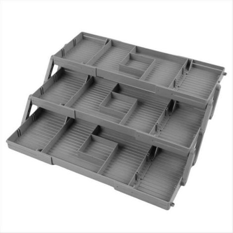 Plateau de Rangement Pliable pour Tiroir - Rangement de Bijoux Pliable pour Boucles D'Oreilles Accessoires de Bureau de Salle de (1/5)