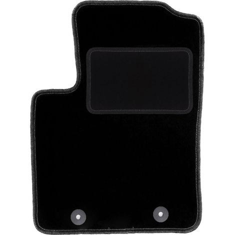 Tapis conducteur noir pour : Fiat 500 cabriolet, berline (2007-2013)