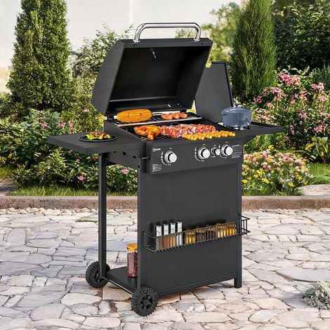 SunJet Barbecue à gaz, gril à gaz, Barbecue gaz 3+1 brûleurs en acier - Réf. A5K7NPEJ2RAN (1/5)