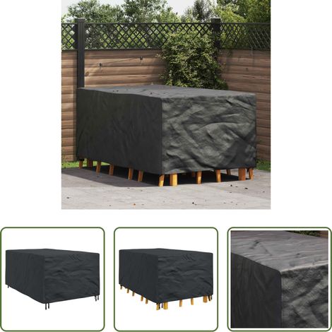 Housse de mobilier intérieure -  Housse pour meubles Uni Noir 143 x 225 x 90 cm 210D (1/5)