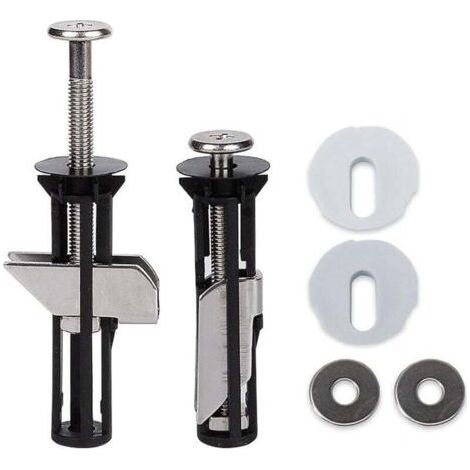 Universal Toilet Seat Bolts and Screws, Toilet Lid Mount, Quick Release Hinge Fixing, Toilet Seat Replacement Kit, Easy Installation(2pcs) (1/4)