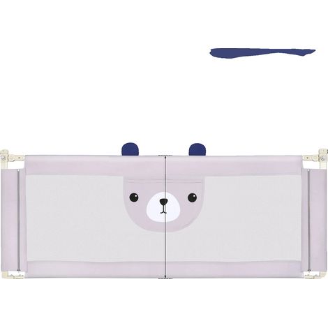 Barrière de lit, hauteur réglable, compatibilité universelle, 175 cm (1/2)