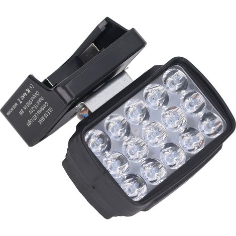 15-LED-Arbeitsleuchte 6500K 15V-21V, 8W Lithium-Beleuchtung für Werkstätten, Scheunen, Autos. (1/5)