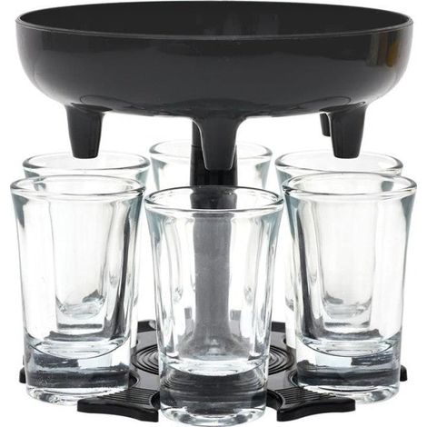 Distributeur De 6 Verres "shooter" 13cm Noir (1/3)