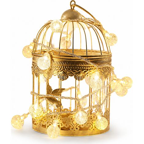 Guirlande LED Solaire 100 Boules Bulles Transparentes, USB et Télécommande, Décoration Étanche Extérieur Camping (1/5)