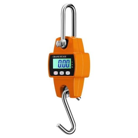 Balance de grue numérique, balance électronique suspendue 300 kg 660 lb, balance suspendue industrielle avec capteur précis, mini balance LCD portable avec crochet pour usine de ferme de chasse (1/5)