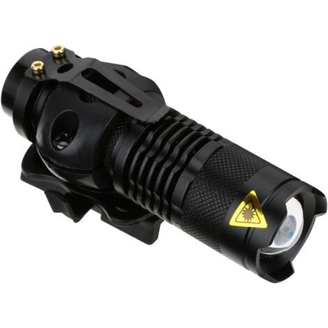 BUNTHAUS Lampe de Poche pour Casque, Lampe de Poche Del Portable Outdoor pour Casque ou Lampe de Poche Double lumière montée (1/4)