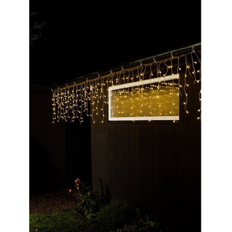 Konstsmide Guirlande lumineuse stalactites, effet chute de neige pour l'extérieur 24 V CEE: E (A - G) 200 LED ambré (1/5)