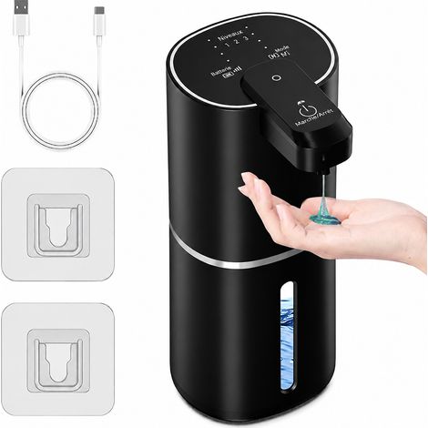 Distributeur automatique de savon mural K1Pro noir liquide k1pro noir réf 1042 10,3 × 8,3 × 20,3 cm 380 g – Livraison gratuite