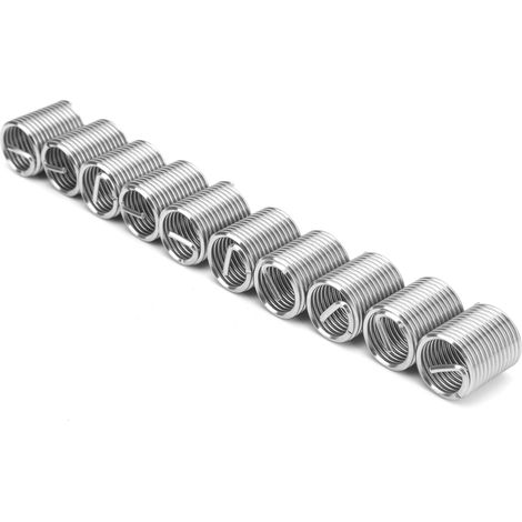Lot de 10 inserts filetés mâles et femelles réducteurs pour écrous, outil de réparation, fixation en acier inoxydable M16x22D (1/5)