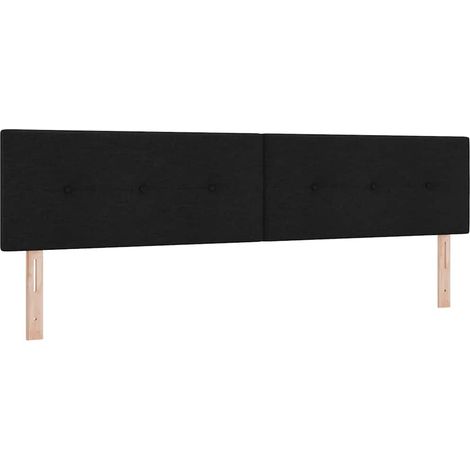 Tête de lit,Panneau décoratif avec Tête de lit,Panneau décoratif Noir 200 cm tissu CFW9412756 (1/5)