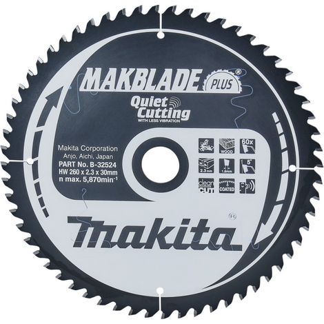 Makita Sägeblatt MAKBLADE+ 260x30x60Z