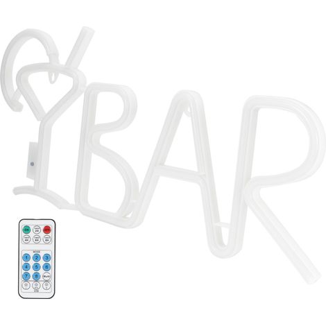 Barre lumineuse LED en forme de lettres anglaises, lampe décorative suspendue pour fête ou maison, lumière jaune chaude (1/5)