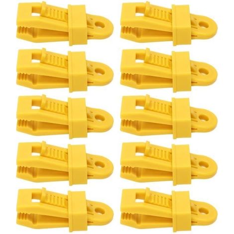 Zeltclips, 10 Stück, Planenclips, große Planenclips, Planenclips mit robustem Verriegelungsgriff. (1/4)
