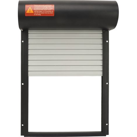Ouverture automatique de porte de poulailler à énergie solaire avec minuterie, pour la sécurité des élevages de canards et d'oies (noir). (1/5)