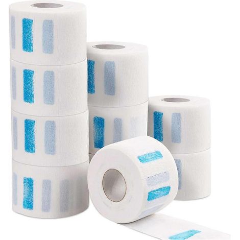 10 rouleaux de tondeuses à cheveux jetables en papier, 1000 feuilles au total, outils de tondeuse à cheveux en papier élastique. (1/5)