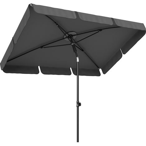 Parasol rectangulaire 183x122 cm inclinable 3, modèle polyvalent (1/5)