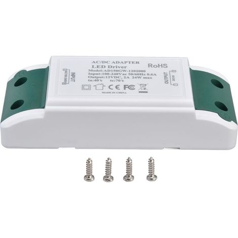 Pilot LED 12V 24W 2HAS Transformer for strip brighter and lighting cabinet AC 100-240V easy installation and secure - AC100-240V (1/5)