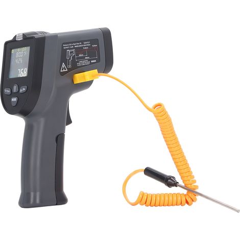 Thermomètre numérique avec écran LCD rétroéclairé, indicateur d'alimentation, thermocouple de type K, fonction NCV. (1/5)