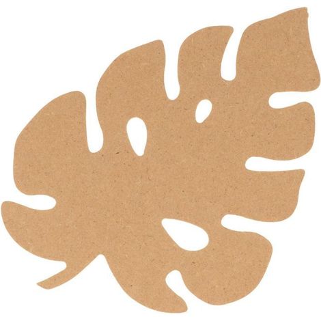 Feuille de monster en bois MDF 15 cm (1/4)