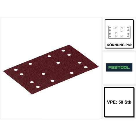 Festool 499048 Schleifstreifen 80x133 STF Korn 80 RU2 Schleifmittel 50 Stück (1/5)