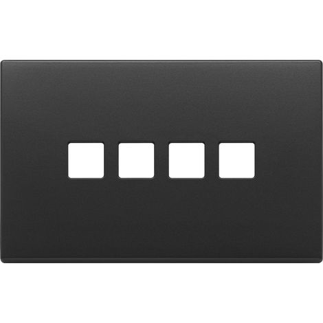 VIMAR - 22684.4.03 Plaque plate 4 m x 4 cm, gris anthracite