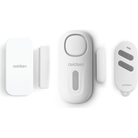 SMALL KITDOORGUARD CONTROL - Kit mini alarme pour porte et fenêtre avec sirène intégrée et télécommande - Avidsen - 100028
