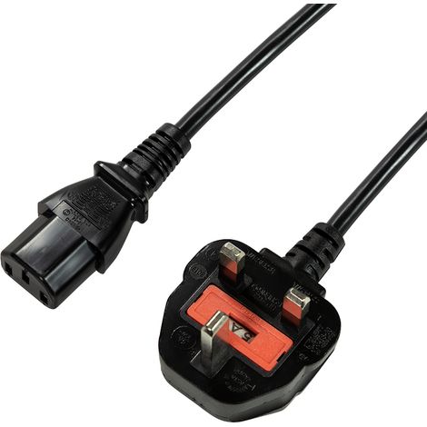 LogiLink CP121 cable de transmisión Negro 1,8 m BS 1363 IEC C13 (1/2)