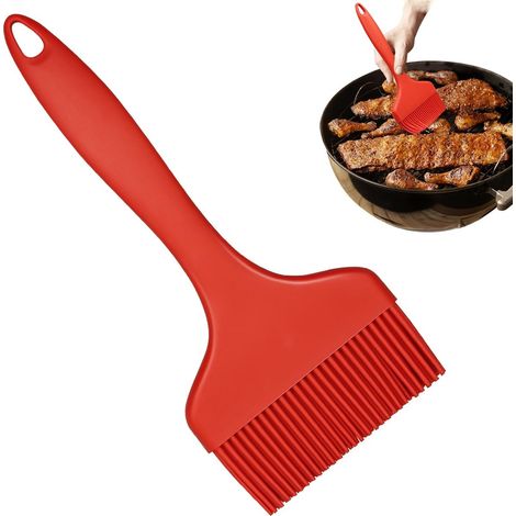 Pinceau de cuisine extra large en silicone résistant à la chaleur avec tête à 5 niveaux pour pâtisserie cuisson au four et grill (1/5)