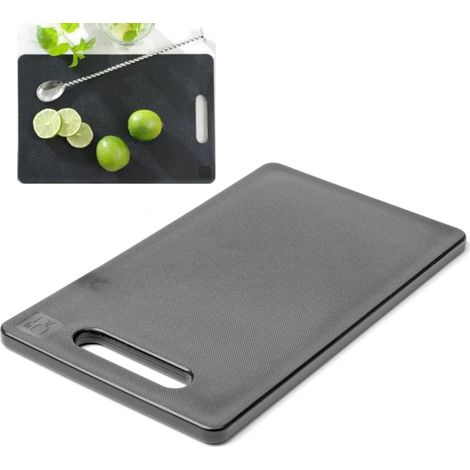 Tagliere universale con manico 300 x 200 mm nero - Hendi 826485 (1/5)