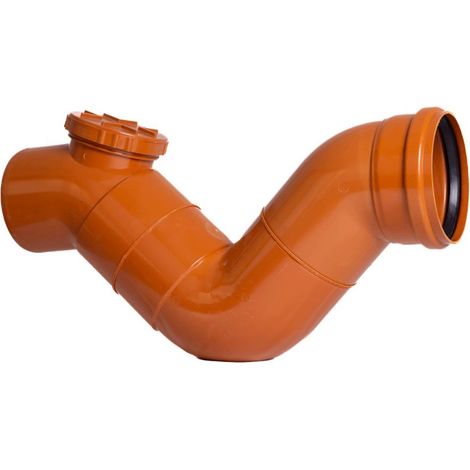 Sifone firenze orizzontale fognatura in pvc (1 Tappo) : Diametro - 125