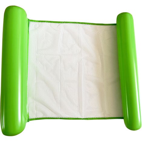 Wasserspiel-Liegestuhl, Schwimmbett-Sofa, aufblasbarer Schwimmkreis für Erwachsene (Pumpe inklusive)