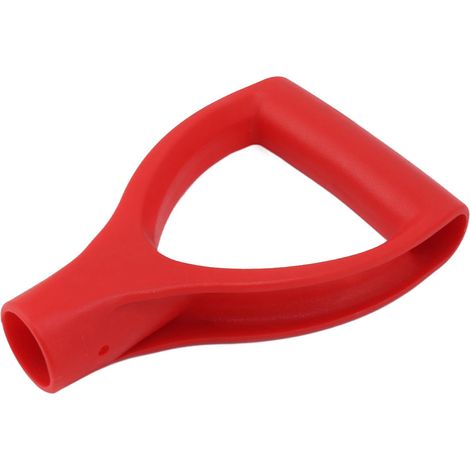 Manche de pelle à neige en forme de D, diamètre intérieur de 32 mm, en plastique, montage rapide, pour creuser et ratisser, rouge. (1/5)