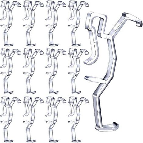 Lot de 10 clips de fixation de 2,5 pouces pour stores vénitiens, stores verticaux et clips de positionnement de rideaux.